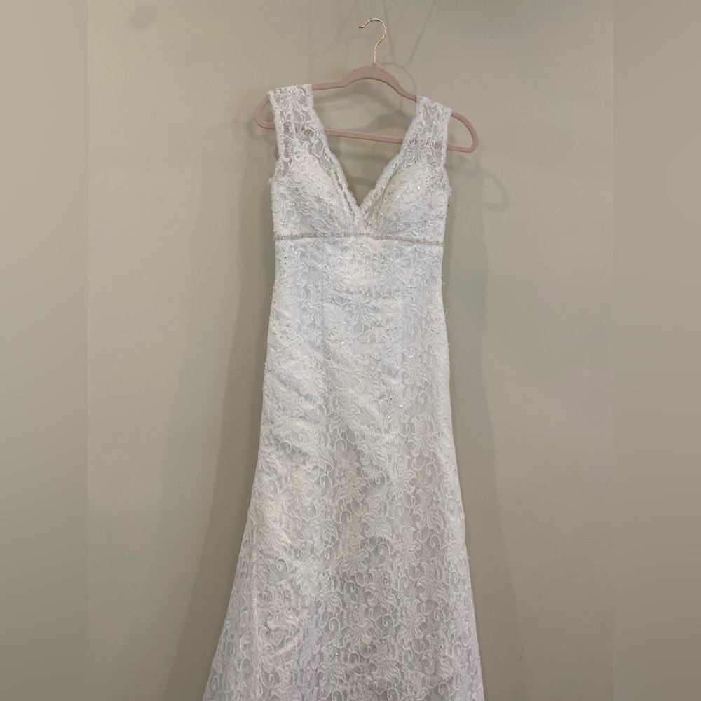 David’s Bridal Sequin and Lace Bridal Gown